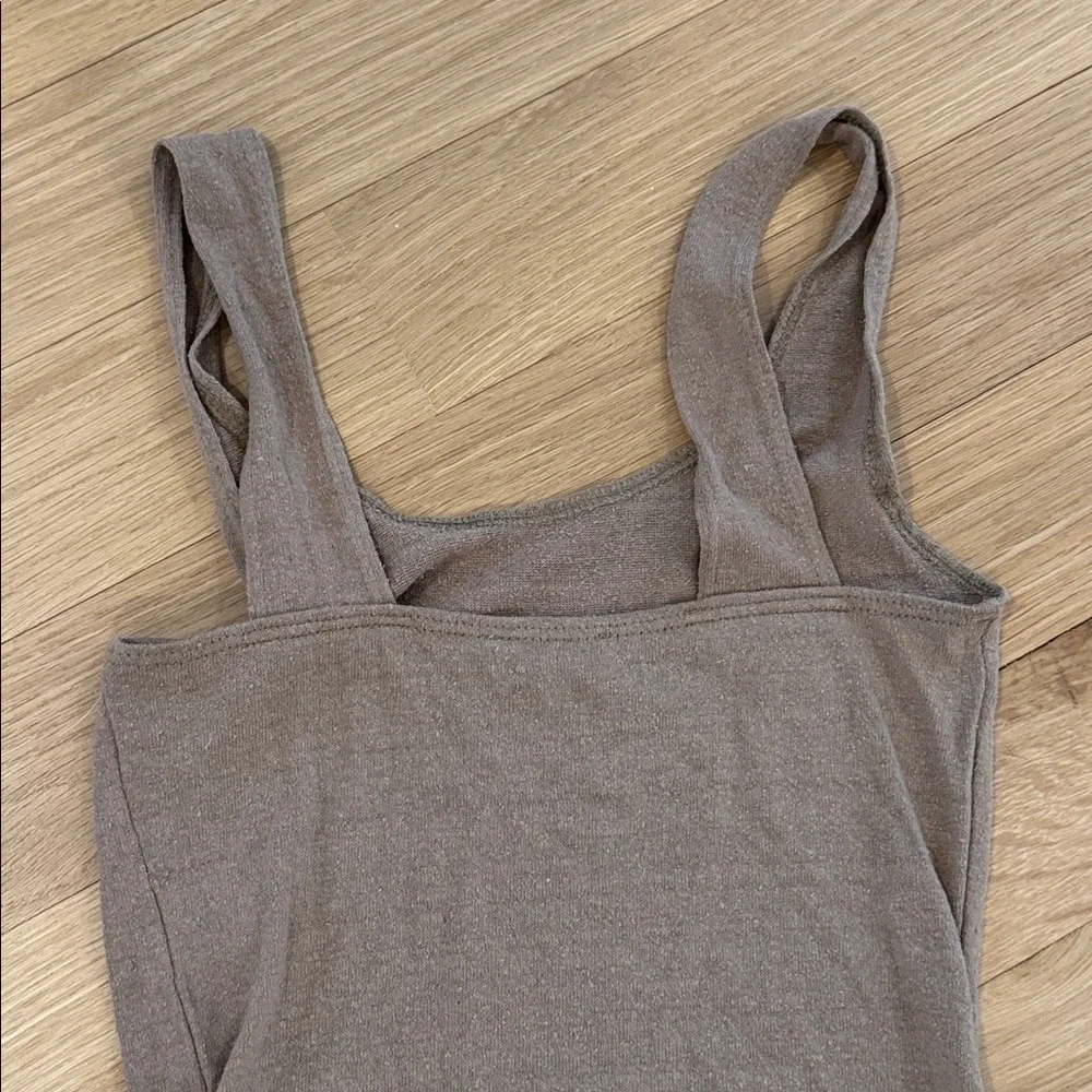 Ozma of California Christy Bodysuit, Regen Silk Noil Jersey, Tea XS - Picture 6 of 11